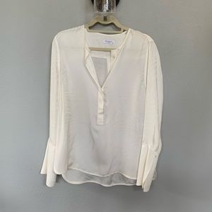 Equipment white silk blouse